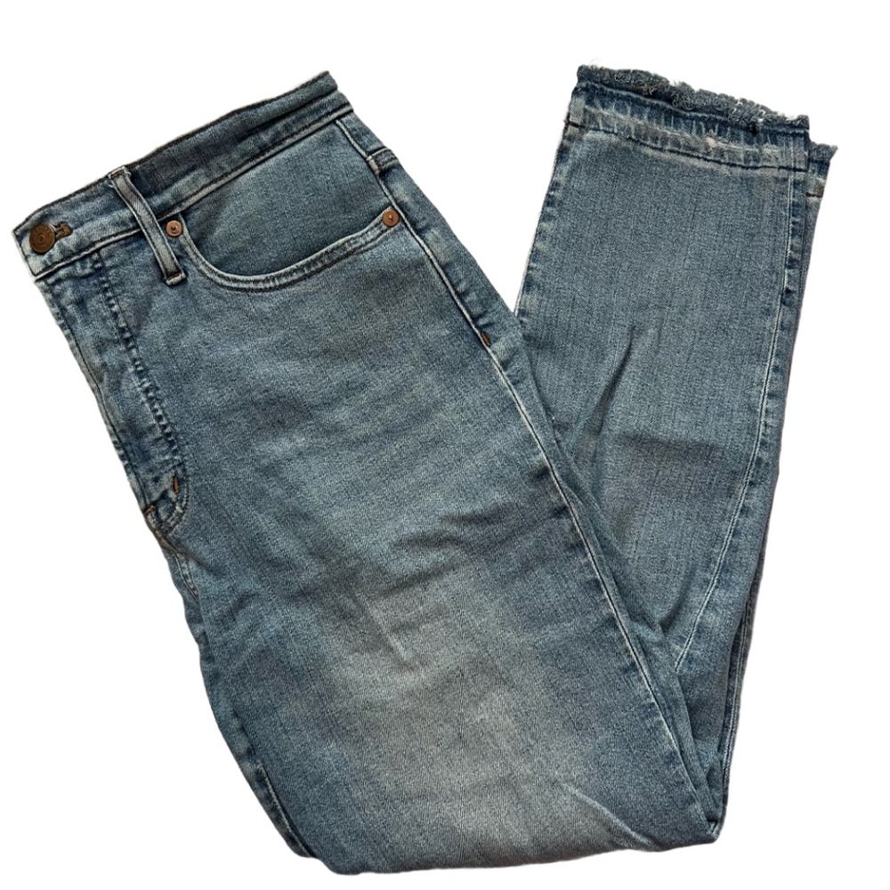Madewell Women's Light Blue The Perfect Vintage Straight Leg Jeans size 28 in
